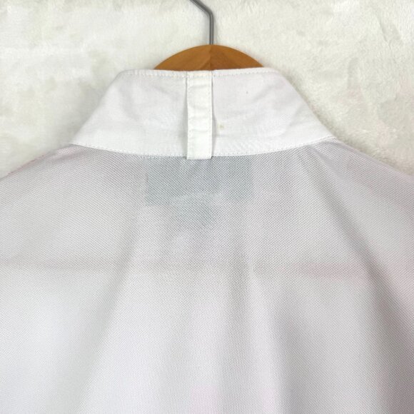 Ariat Pro Series Equestrian Wrap Collar Mesh Sleeves Show Shirt Womens XS White - Picture 7 of 11